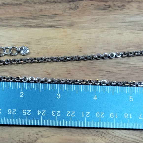 🌕 CLEARANCE BRIGHTON Twisted Wrapped Silver Plated Heart Necklace RETIRED - Picture 5 of 5